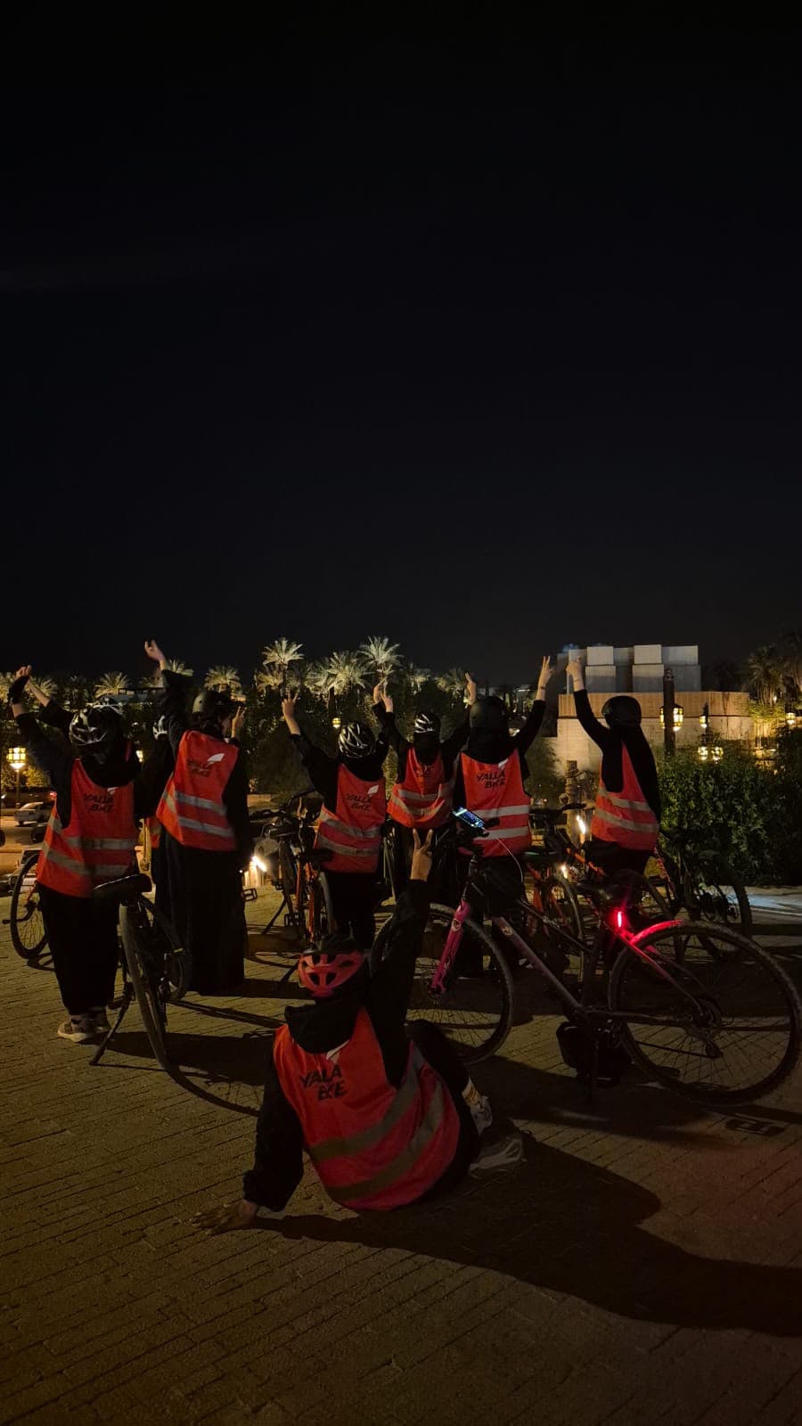جولة نسائية بالدراجات في وادي حنيفة 